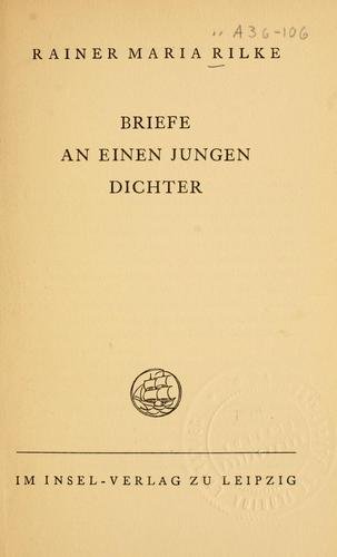 Portada de Cartas a um joven poeta
